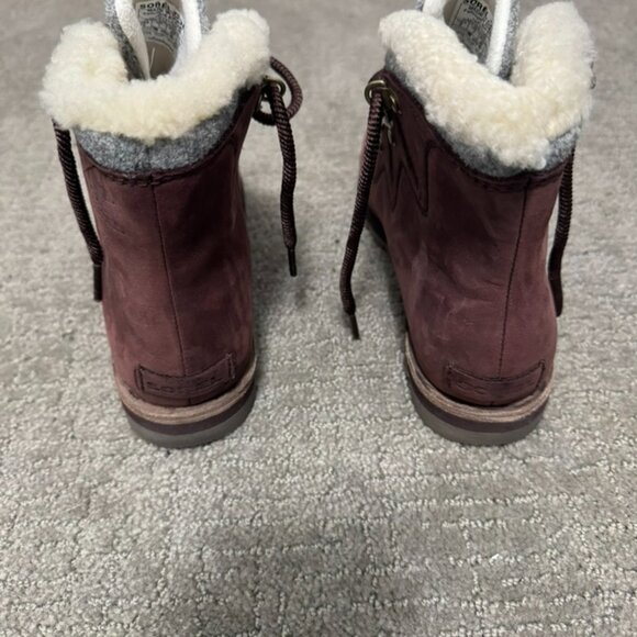Sorel Women's Sneakchic Alpine Boots, Cattail, Red, Brown - Picture 4 of 8